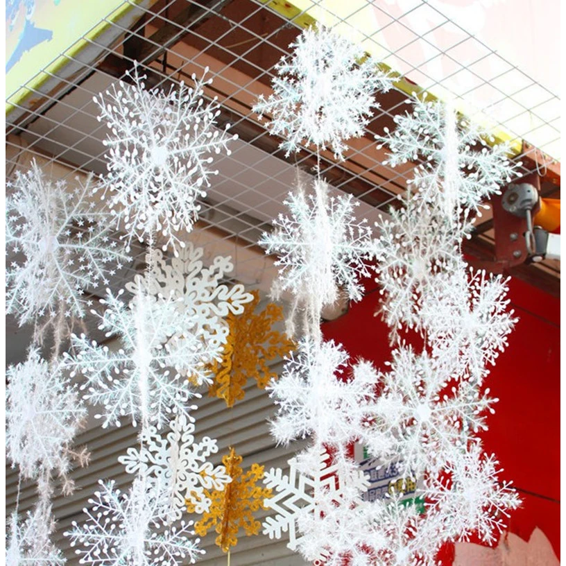 Christmas Tree Artificial - 30pcs Christmas Snowflake Ornament Xmas Tree