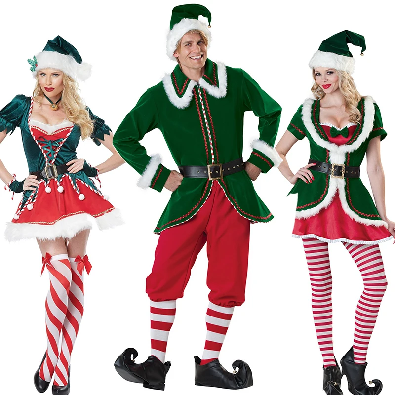 Elf Costume Christmas - 2025 New Year Xmas Holiday Fancy