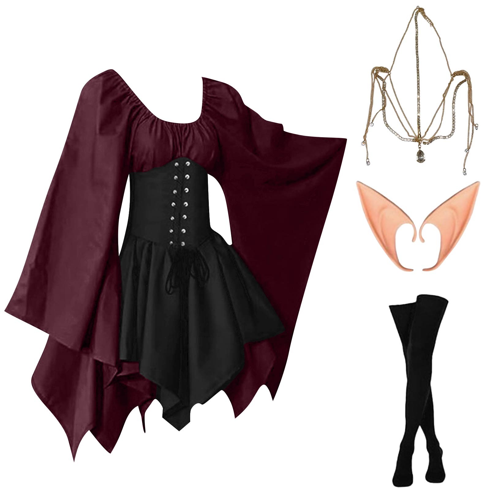 Halloween Cosplay Palace Victo - Elf Costume Christmas review and price