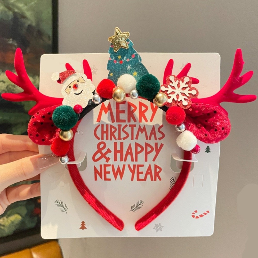 Cute Red Velvet Antler Hairban - Reindeer Antlers Headband review and price