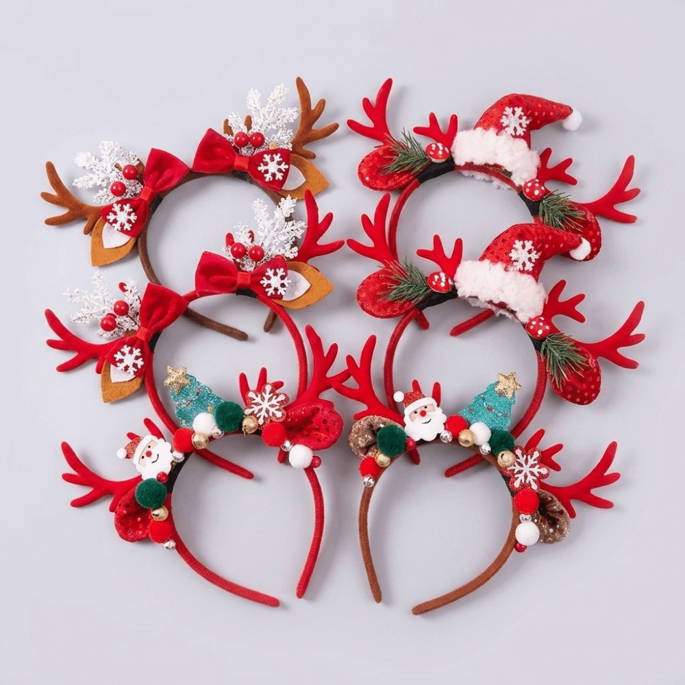 Cute Red Velvet Antler Hairban - Reindeer Antlers Headband review and price