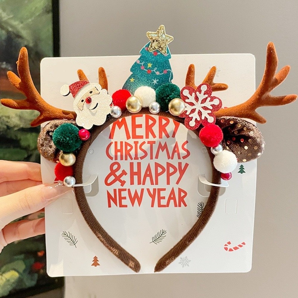 Cute Red Velvet Antler Hairban - Reindeer Antlers Headband review and price