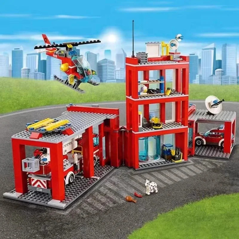 City Fire Station Helicopter T - Lego Set City review and price
