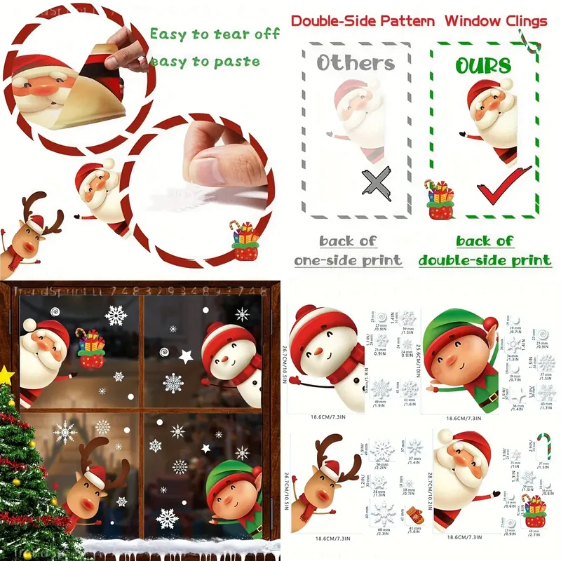 82 Pcs Christmas Window Clings - Snowflake Window Decal review and price