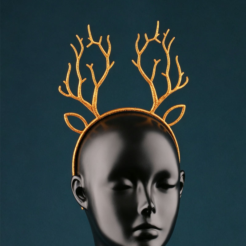 Festive Christmas Glitter Rein - Reindeer Antlers Headband review and price