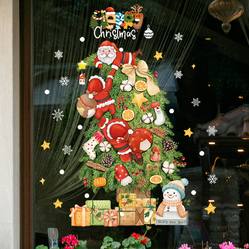 2025 Merry Christmas Window Gl - Snowflake Window Decal review and price