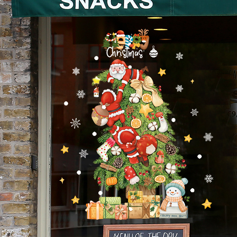 2025 Merry Christmas Window Gl - Snowflake Window Decal review and price