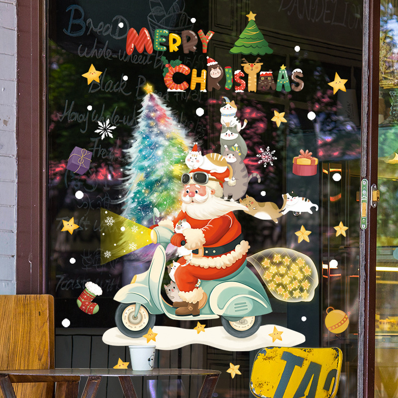 2025 Merry Christmas Window Gl - Snowflake Window Decal review and price