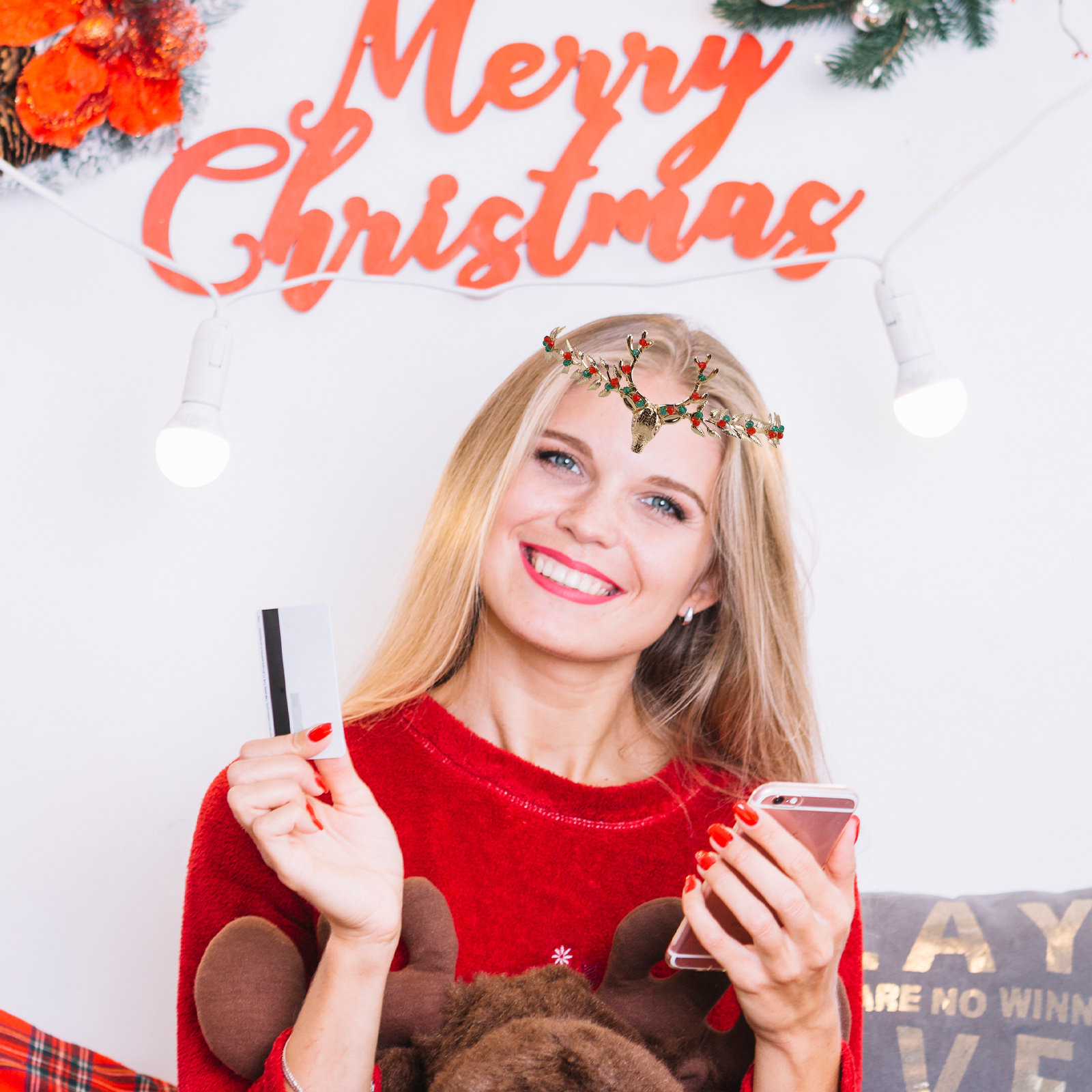 Christmas Reindeer Headband El - Reindeer Antlers Headband review and price