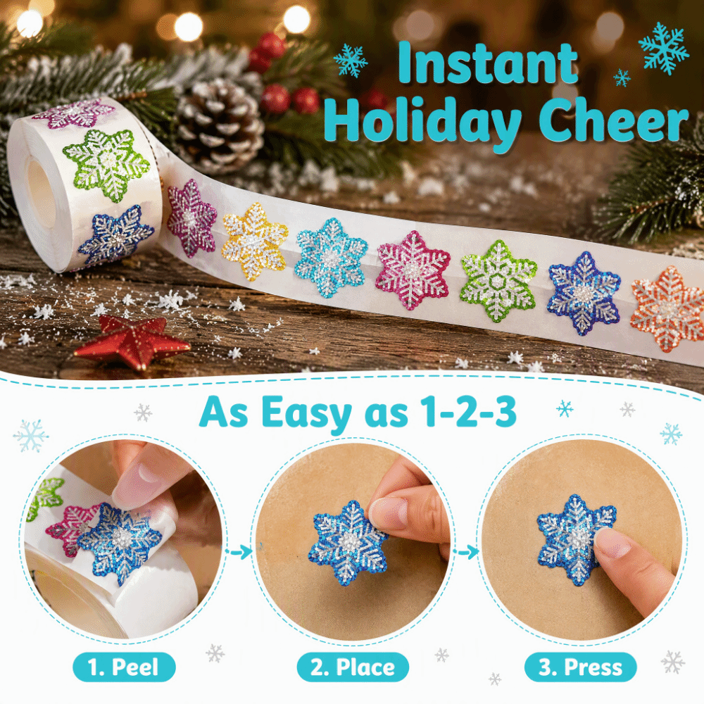 500Pcs/Roll Decorative Paper C - Snowflake Window Decal review and price