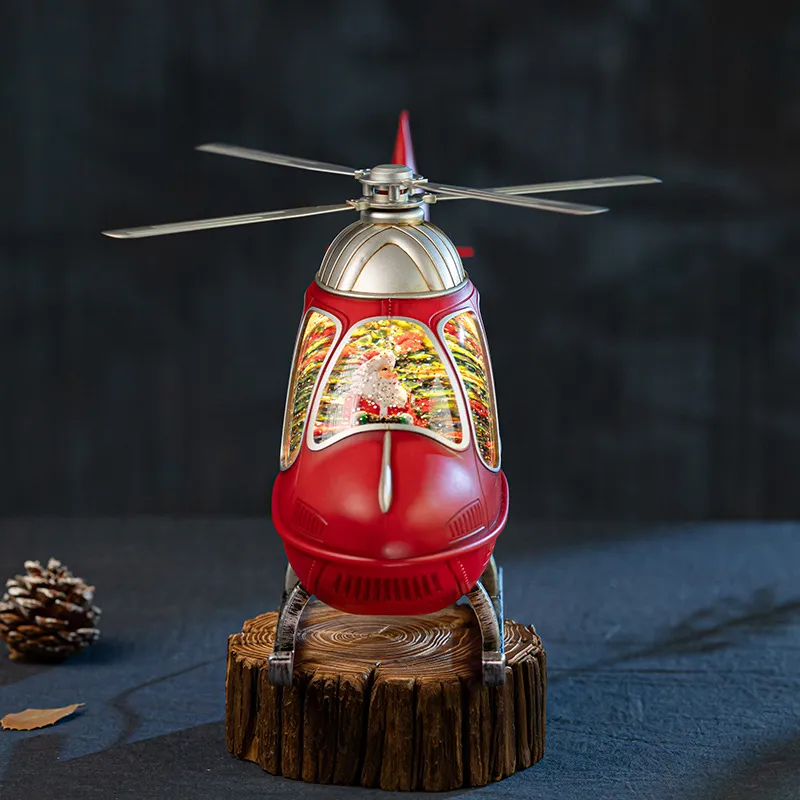 Rotating Helicopter Music Box  - Snow Globe Musical review and price