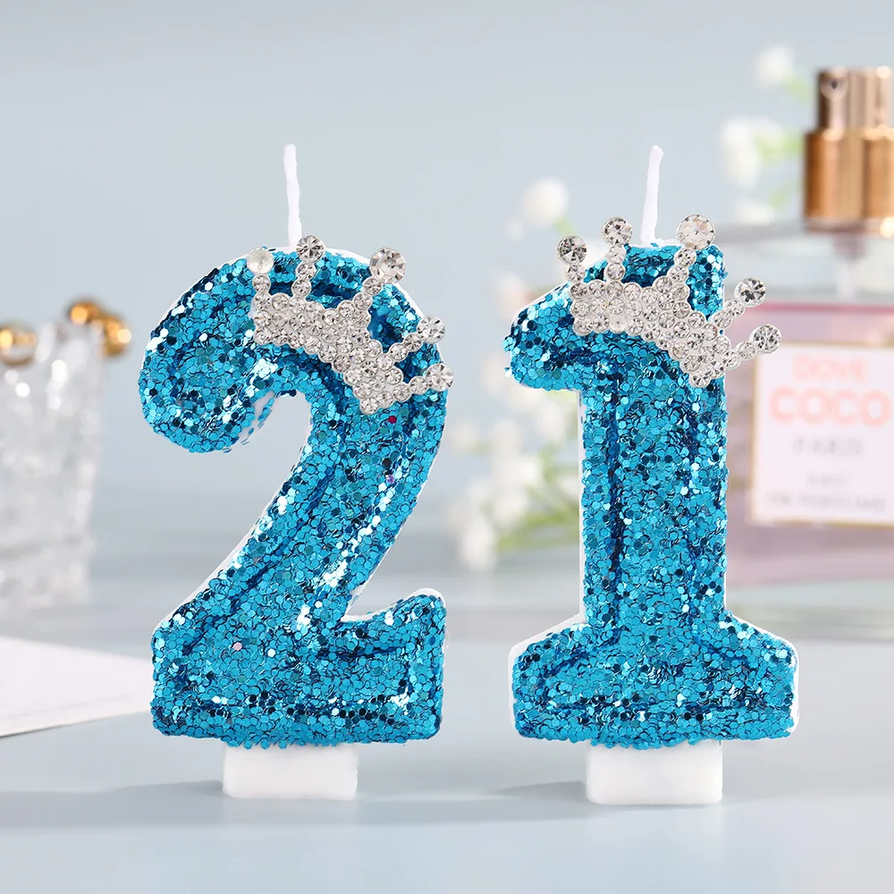 Blue Crown Number Birthday Can - Holiday Candle Set review and price