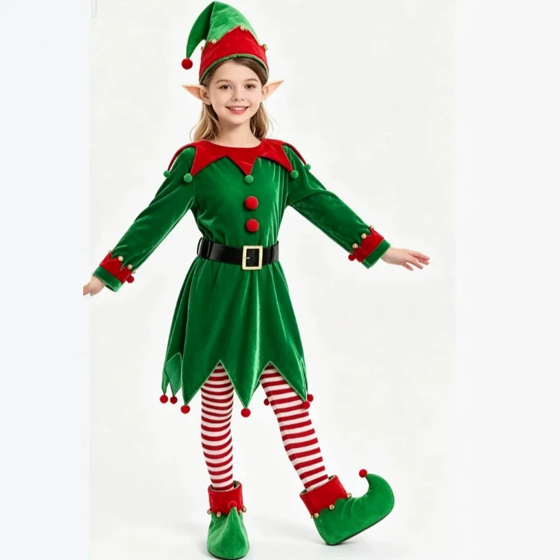 Christmas Boys and Girls Costu - Elf Costume Christmas review and price