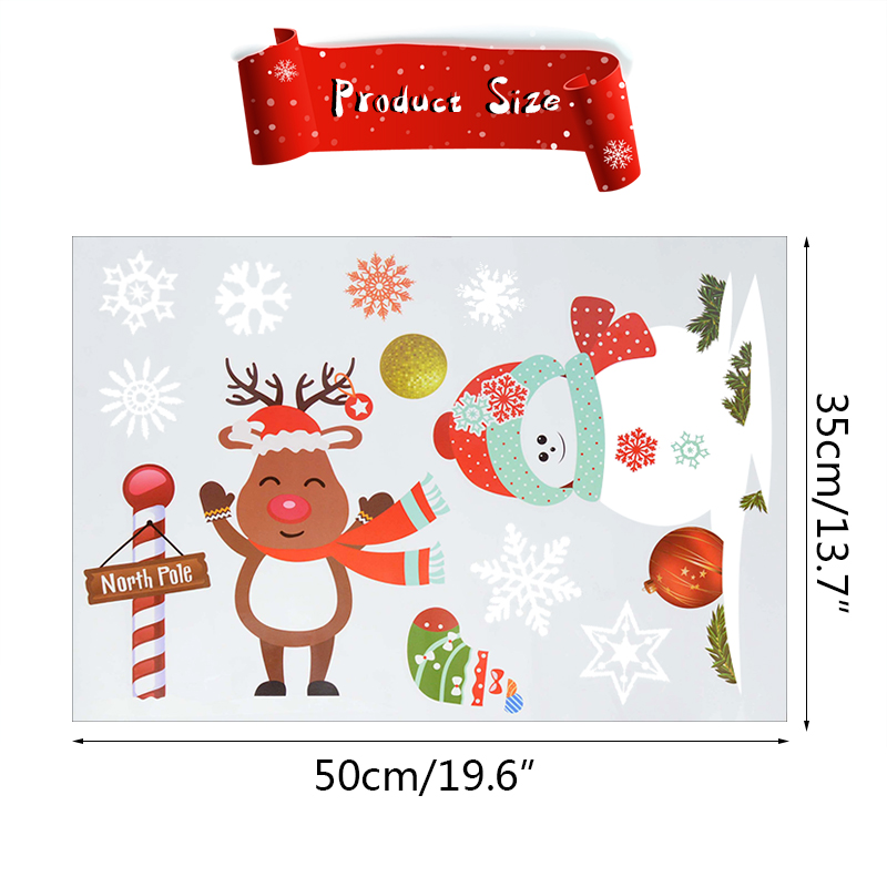 1Set Christmas Window Stickers - Snowflake Window Decal review and price